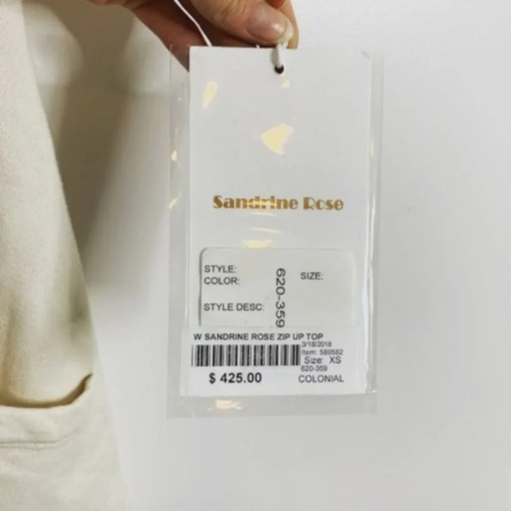 NWT Sandrine Rose Own Your World Oversized Zip Up Top - Picture 3 of 8